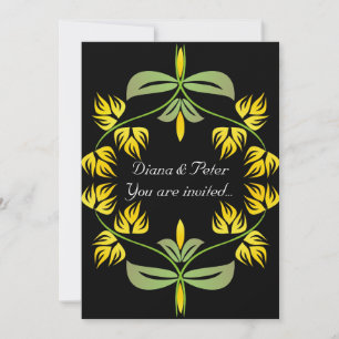 Invitaciones a la boda de Art Nouveau