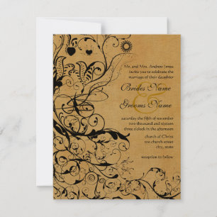 Invitaciones a la boda de aves y naves