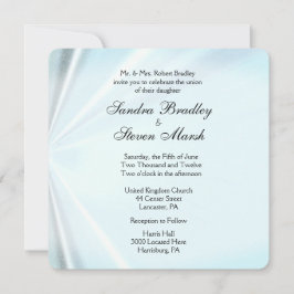 Invitaciones a la boda de Baby Blue Satin