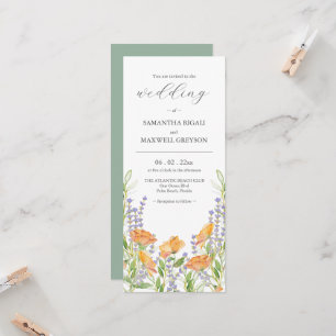 Invitaciones a la boda de Boho Wildflower