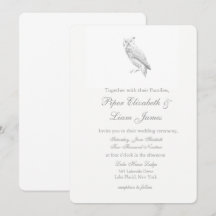Invitaciones a la boda de búho