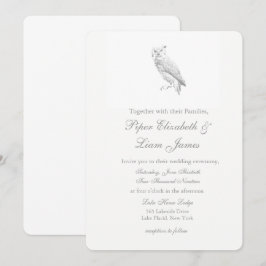 Invitaciones a la boda de búho