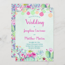 Invitaciones a la boda de Cactus Lantern Fiesta