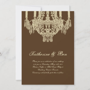Invitaciones a la boda de candelier Personalizado