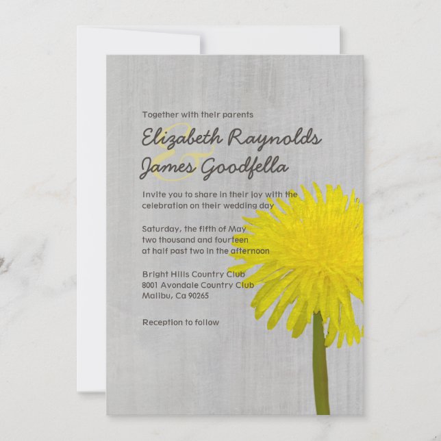 Invitaciones a la boda de candelio de candelio (Anverso)