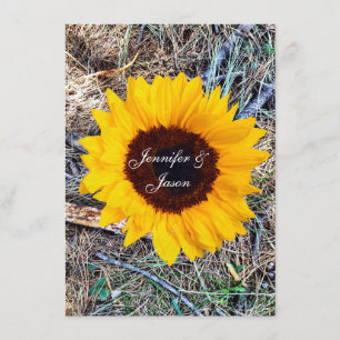 Invitaciones a la boda de casamiento de girasol en