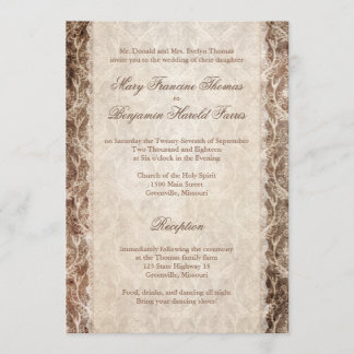 Invitaciones a la boda de casamiento rústico y cam