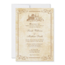 Invitaciones a la boda de Castillo de Fairytale