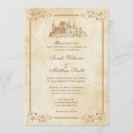 Invitaciones a la boda de Castillo de Fairytale