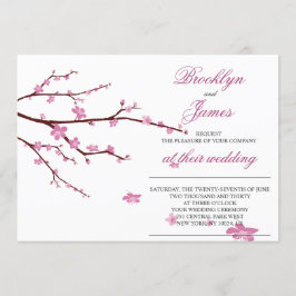 Invitaciones a la boda de cerezo en flor