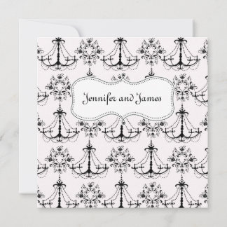Invitaciones a la boda de Chandelier