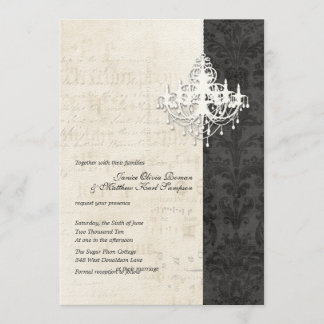 Invitaciones a la boda de Chandelier