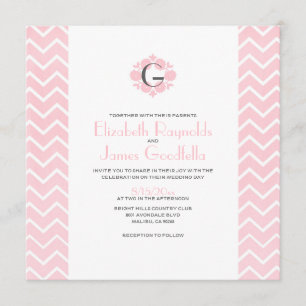 Invitaciones a la boda de Chevron