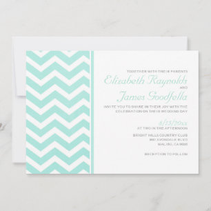 Invitaciones a la boda de Chevron Zigzag