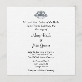 Invitaciones a la boda de Claddagh