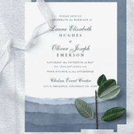 Invitaciones a la boda de color de agua de color a