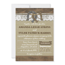 Invitaciones a la boda de Country Western Horsesho