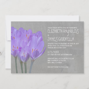 Invitaciones a la boda de Crocus