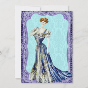 Invitaciones a la boda de damas victorianas