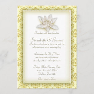 Invitaciones a la boda de Damasco de Oro