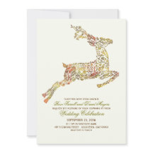 Invitaciones a la boda de Deer Fall Woodland