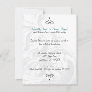 Invitaciones a la boda de desplazamiento elegante