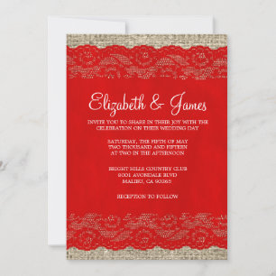 Invitaciones a la boda de encaje ruso