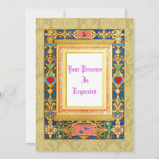 Invitaciones a la boda de estilo medieval