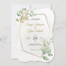 Invitaciones a la boda de Eucalyptus Boho