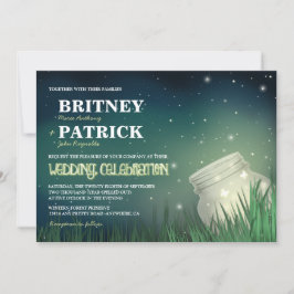 Invitaciones a la boda de Firefly Mason Jar
