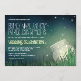 Invitaciones a la boda de Firefly Mason Jar
