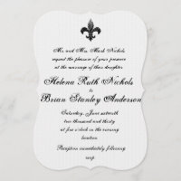 Invitaciones a la boda de Fleur De Lis