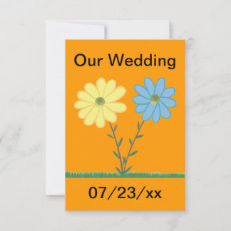 Invitaciones a la boda de flores de margarita amar