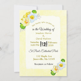 Invitaciones a la boda de flores de primavera amar