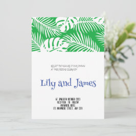 Invitaciones a la boda de flores minimalistas