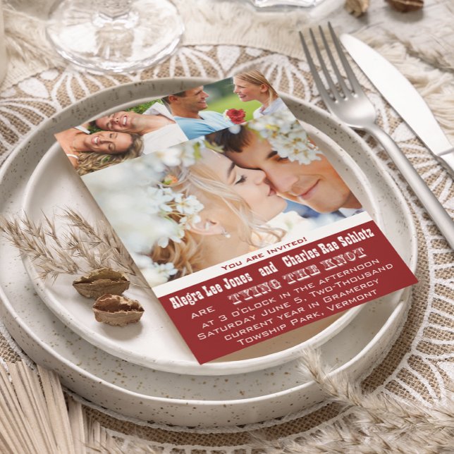 Invitaciones a la boda de fotos de Red Your Photo (Subido por el creador)