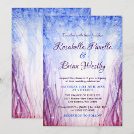 Invitaciones a la boda de fuego y hielo| Magenta a
