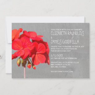 Invitaciones a la boda de Geranium