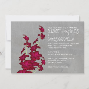 Invitaciones a la boda de Gladiolas