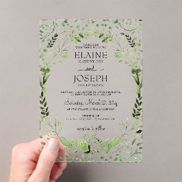 Invitaciones a la boda de Glam Greenery