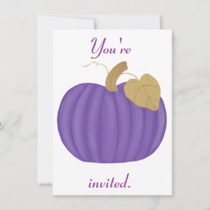 Invitaciones a la boda de Halloween con calabaza P
