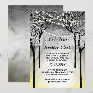 Invitaciones a la Boda de Hielo y Fuego de Plata y