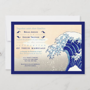 Invitaciones a la boda de impresión de bloques de