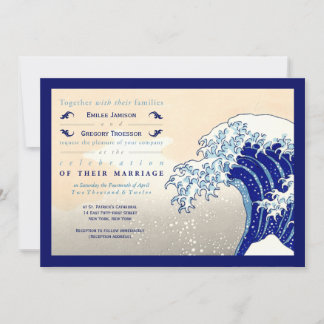 Invitaciones a la boda de impresión de bloques de