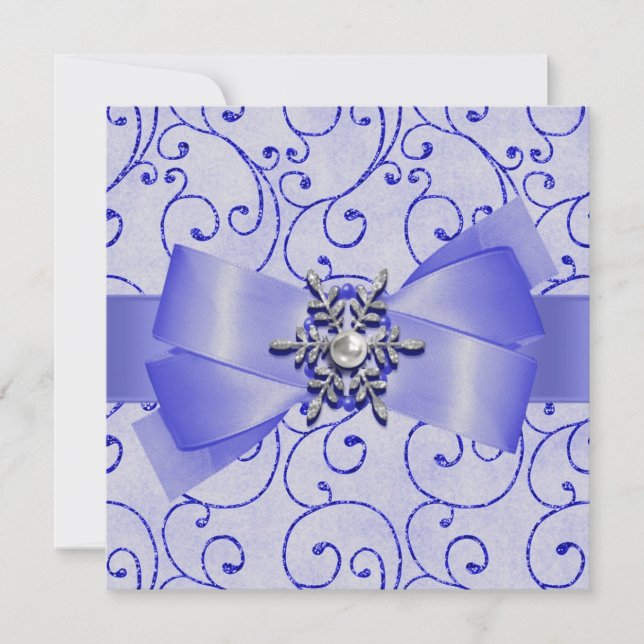 Invitaciones a la boda de invierno (Anverso)