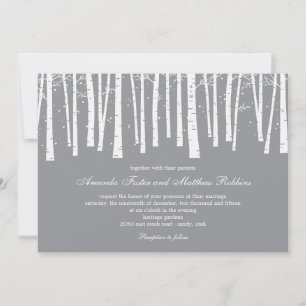 Invitaciones a la boda de invierno