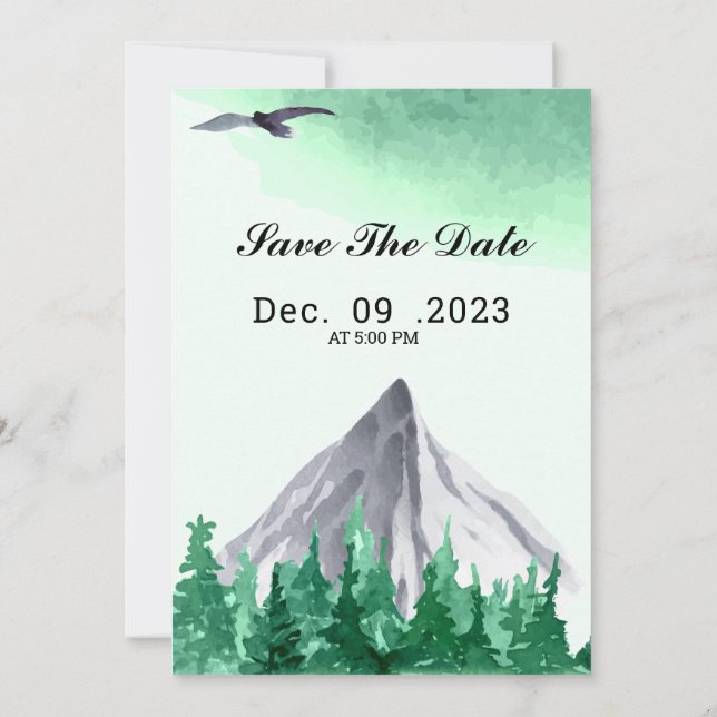 Invitaciones a la Boda de Invierno para quitarte e (Reverso)