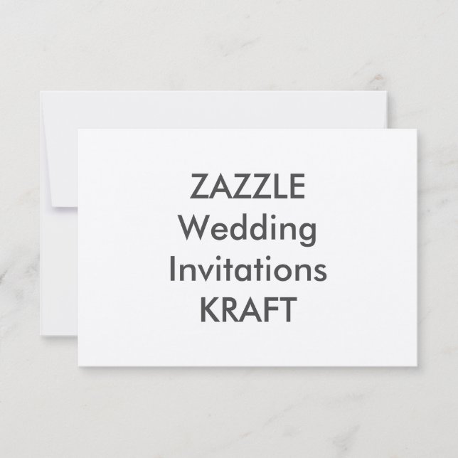 Invitaciones a la boda de KRAFT 5" x 3,5" (Anverso)