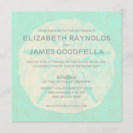 Invitaciones a la Boda de la Arena Burlap Vieja