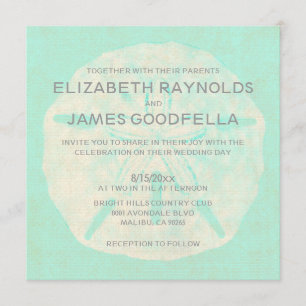 Invitaciones a la Boda de la Arena Burlap Vieja